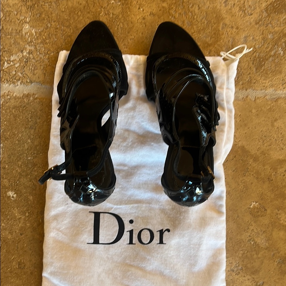 Dior Women's Glossy Black Heels